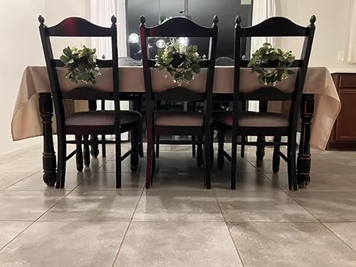 Miniatura 4 de GRBAMBI Coronas artificiales de hojas de eucalipto, guirnalda de hojas de eucalipto, corona de granja de 9 pulgadas para gabinete de cocina,