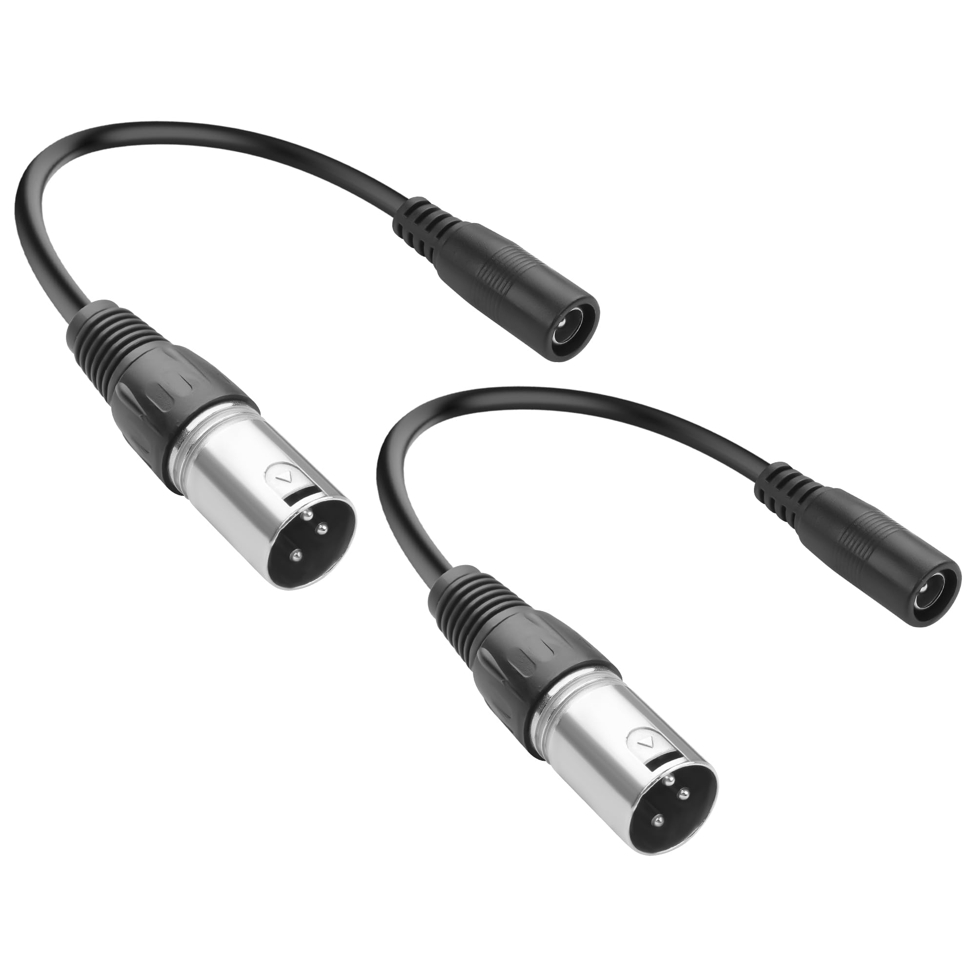 JSADZKJ DC5521 to XLR Electric Scooter Charging Cable,24V DC 5.5x2.1 mm to 3-Pin XLR Connector Adapter Cable for Electric Scooter,Mobility Scooter,Balance Bike-5.9in (2PCS) X L R Male