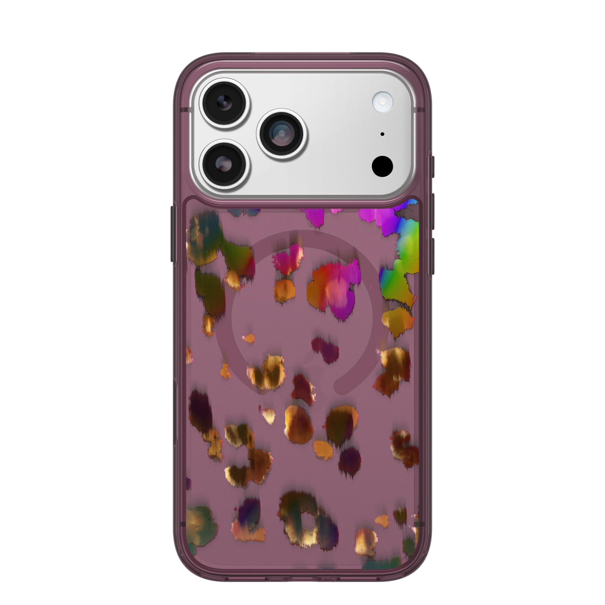 OtterBox iPhone 17 Pro Max Symmetry Series Clear Case - Leopard Shift - Pink