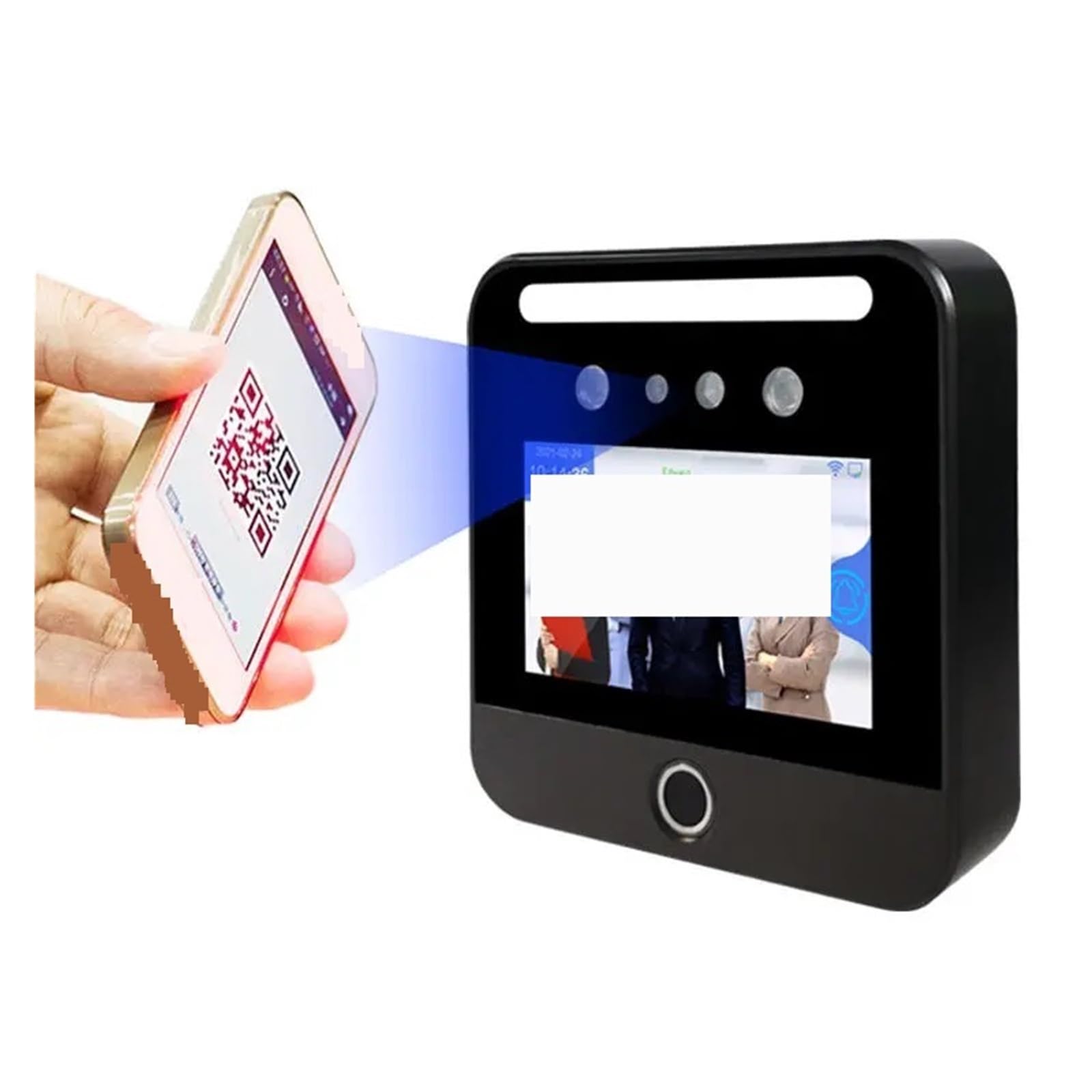 Rilevatore Presenze, Scanner for impronte digitali con riconoscimento facciale biometrico del personale, macchina for la rilevazione e presenze dei dipendenti, registratore di presenze