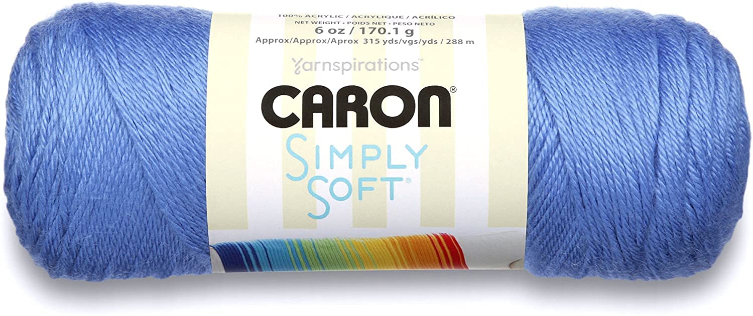 Caron Simply Soft Brites Acrylic Aran Knitting Yarn 170g - 9609 Berry Blue