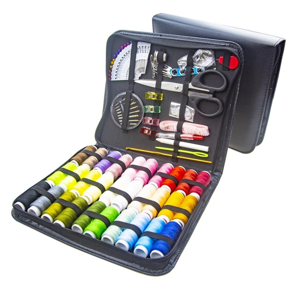 Juego de Herramientas de Costura de 30 Hilos, Kit de Costura de Viaje para el hogar de Gran Capacidad, Caja de Costura