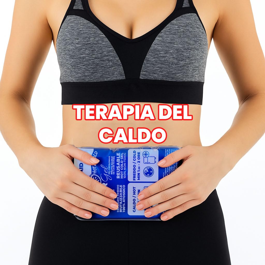 SicurAid Gel Caldo Freddo Riutilizzabile | Ghiaccio Gel Made in Italy per Dolori Muscolari, Contusioni, Gonfiori e Infiammazioni | Impacco Termico Corpo Multiuso – 1 Pezzo (11x26 cm)