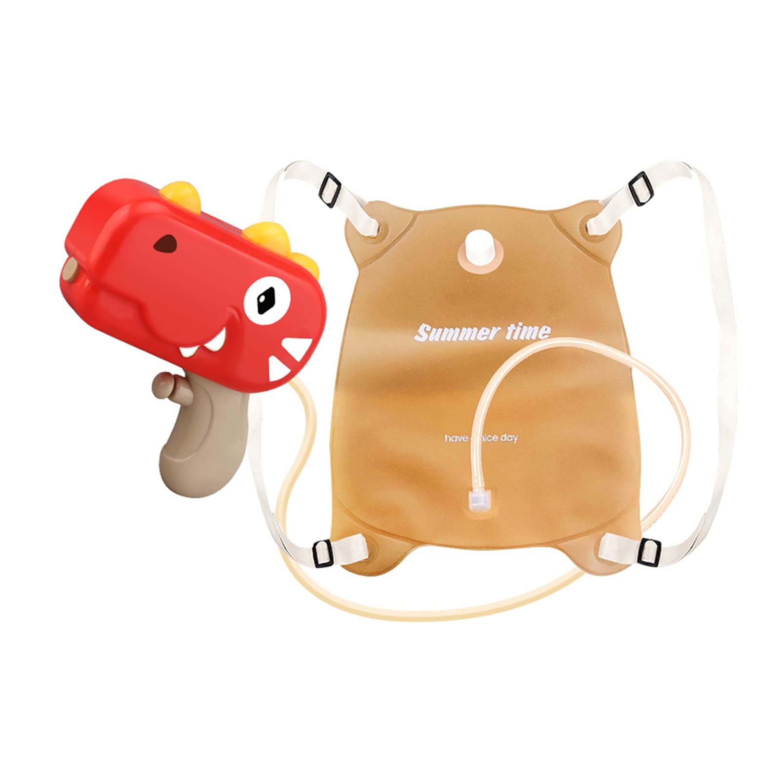 Sunydog Pistola de Agua eléctrica Recargable, Juguete de Agua de Dibujos Animados de Gran Capacidad a Prueba de Fugas de Verano con Mochila de TPU