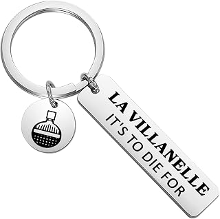 La Villanelle And Eve Keychain Eve Tv Show Fans Gift La Villanelle It's To Die For Jewelry For Friend Family