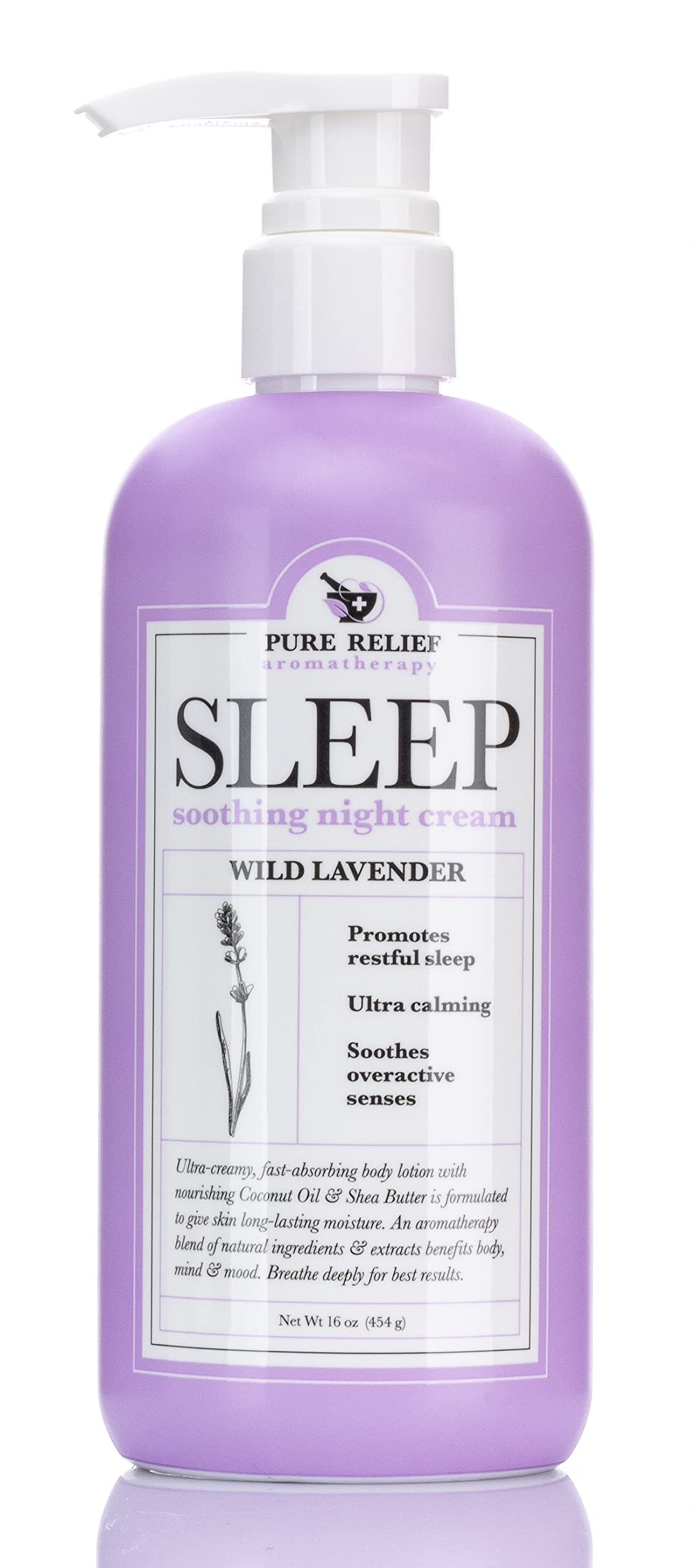(473ml (Pack of 1), Lavender Sleep Body Cream) - Sleep Body Lotion W/ Lavender & Magnesium Moisturiser Skin Care Cream For Sleep, Promotes Better Rest W/ Soothing Herbal Extracts, Parab...