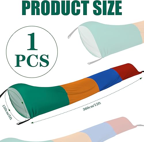 Miniatura 2 de Shappy Túnel de resistencia al gateo de 12 pies para tienda de campaña sensorial tranquila, túnel de compresión y túnel sensorial de juego para