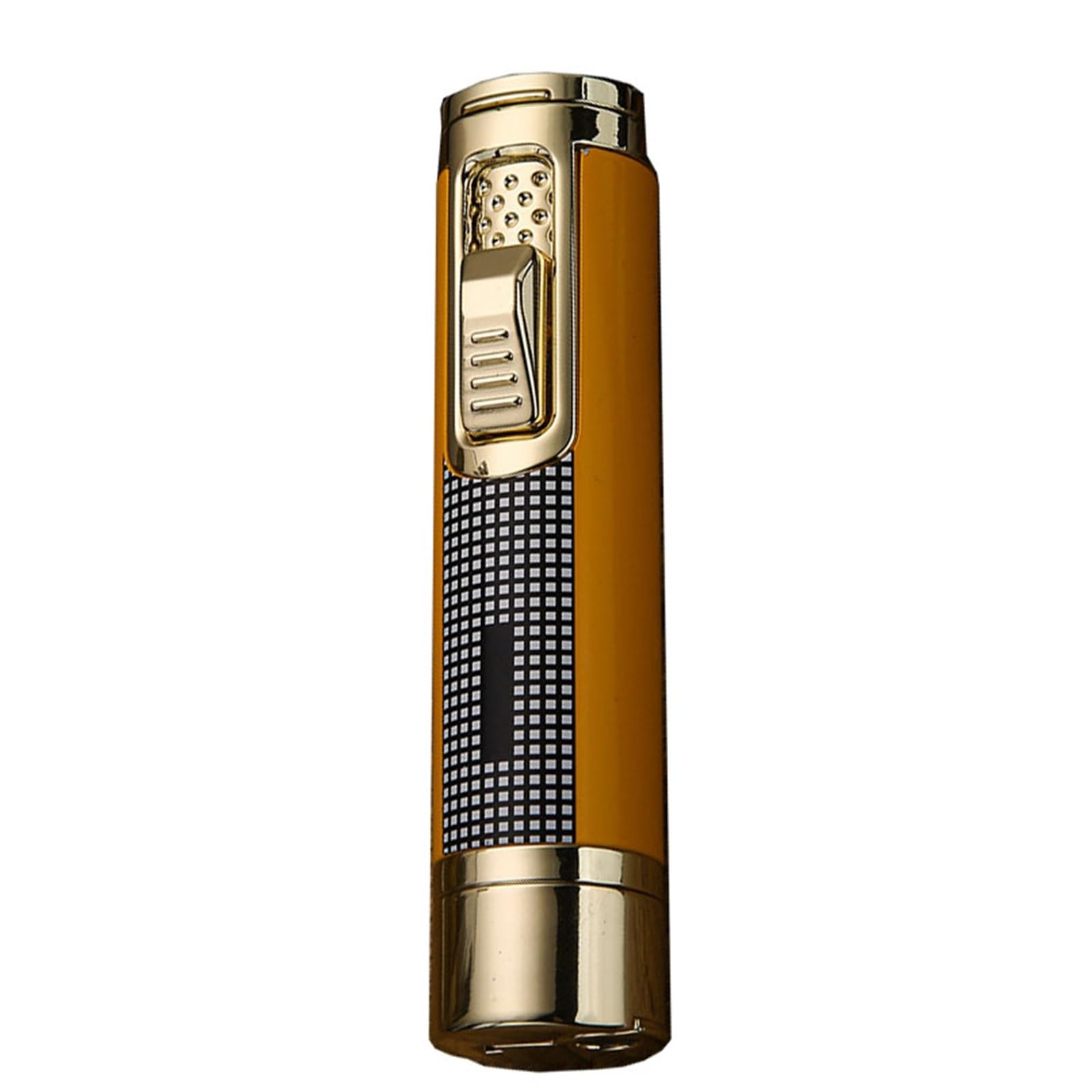 Briquet cigare haut de gamme à flamme bleue rechargeable avec intensité réglable