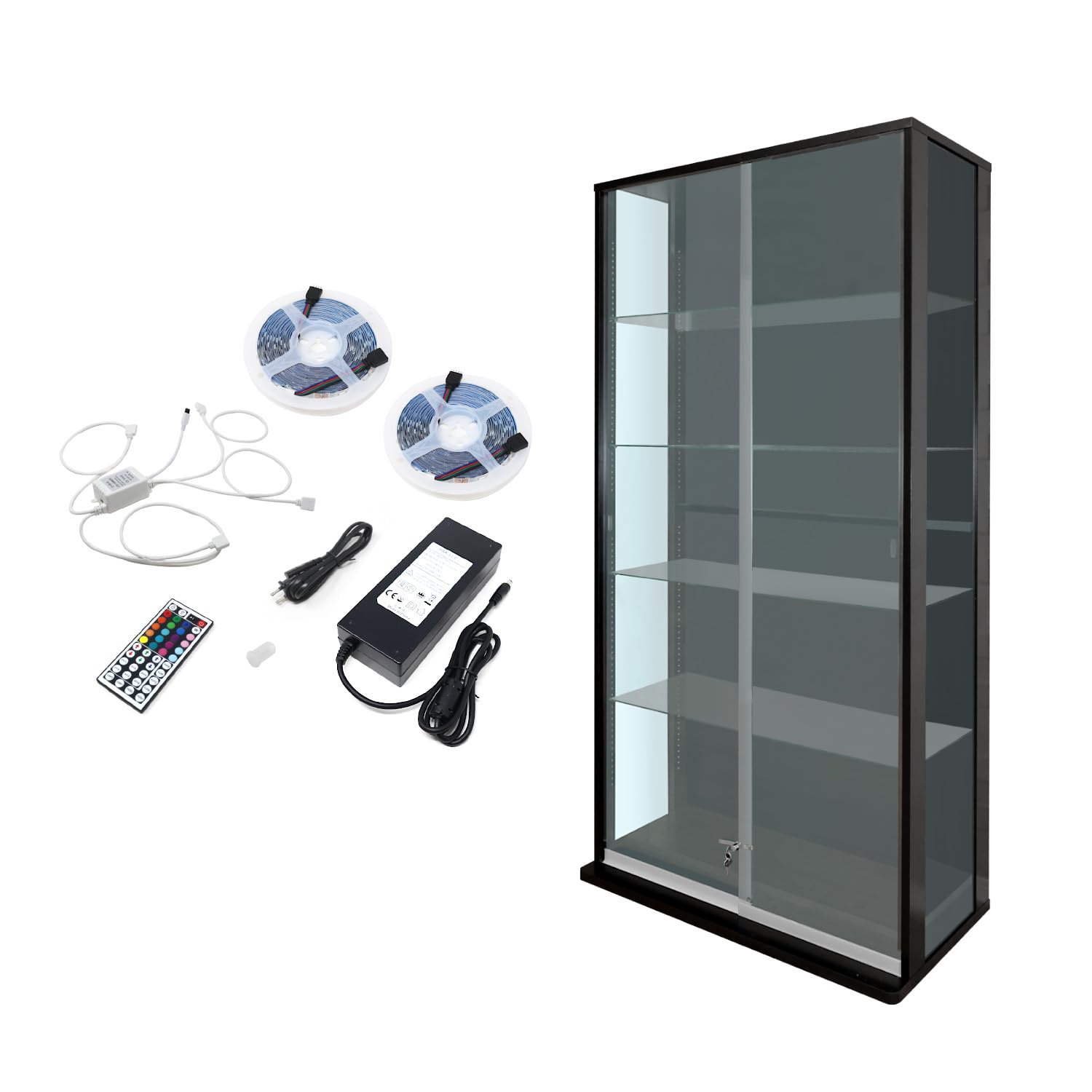 Amazon.co.jp: 地球家具 引き戸コレクションケース スラリス SLALIS