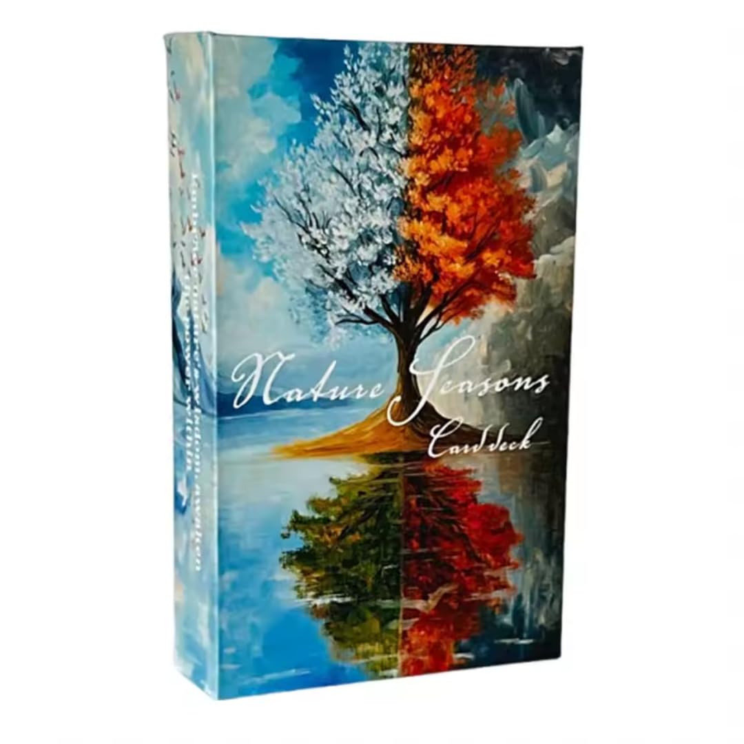 Nature Seasons Oracle Card Deck, 54 Cards, 12 x 7 cm, Spiritual Guidance Cards with Nature Theme