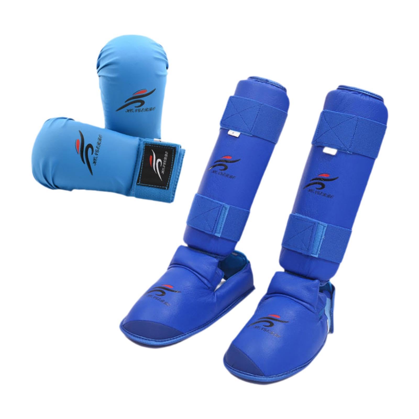 Set di 2 Guanti Protettivi per Karate con Imbottitura in Spugna Eva Antiscivolo, Ideali per L'allenamento di Taekwondo.