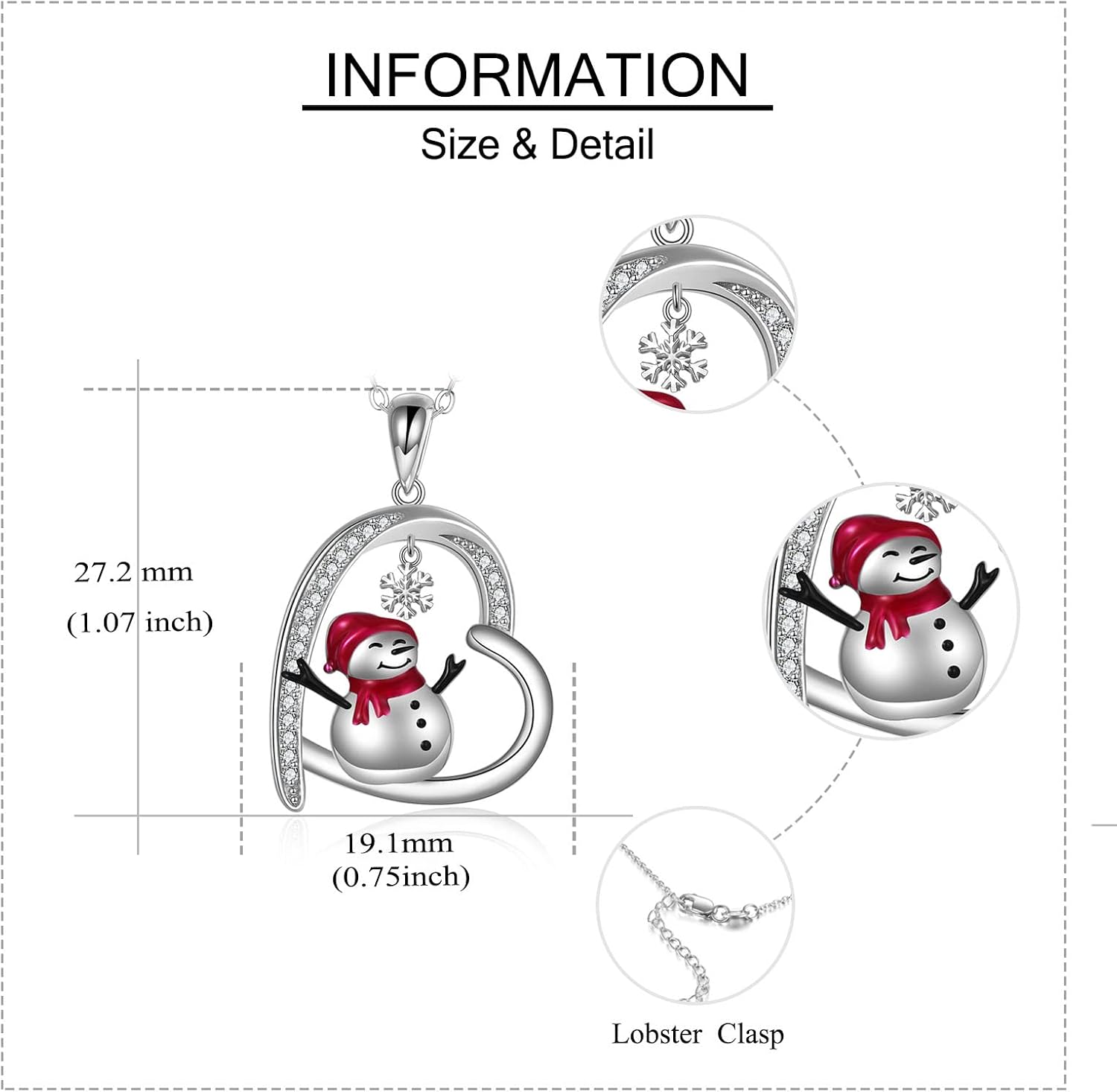 MONGAS Animal Necklace for Women Sterling Silver Duck/Axolotl/Hippo/Corgis/Puffin/Blue Jay/Ferret/Pug/Skunk/Dachshund/Violin/Snowman Necklace Cute Animal Jewelry Gifts for Women Mother Mom - Image 3