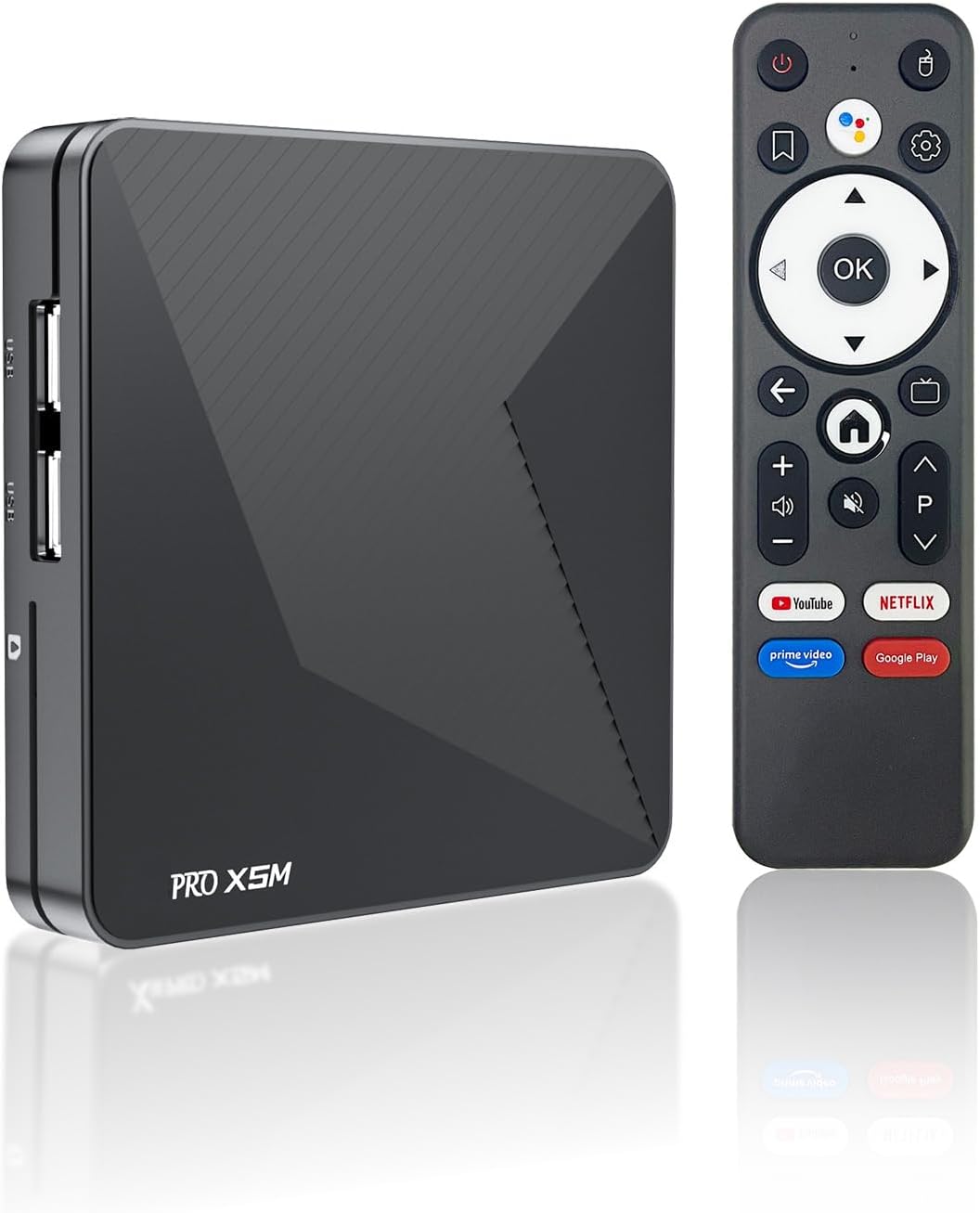 RUPA TV Box Android 14.0, Android Box S905X5M 2GB RAM 16GB ROM Support Dual-WiFi 2.4G/5.8G WIFI6 3D 4K HDR10+ BT5.0 with Voice Remote Control Smart TV Box Player 2026