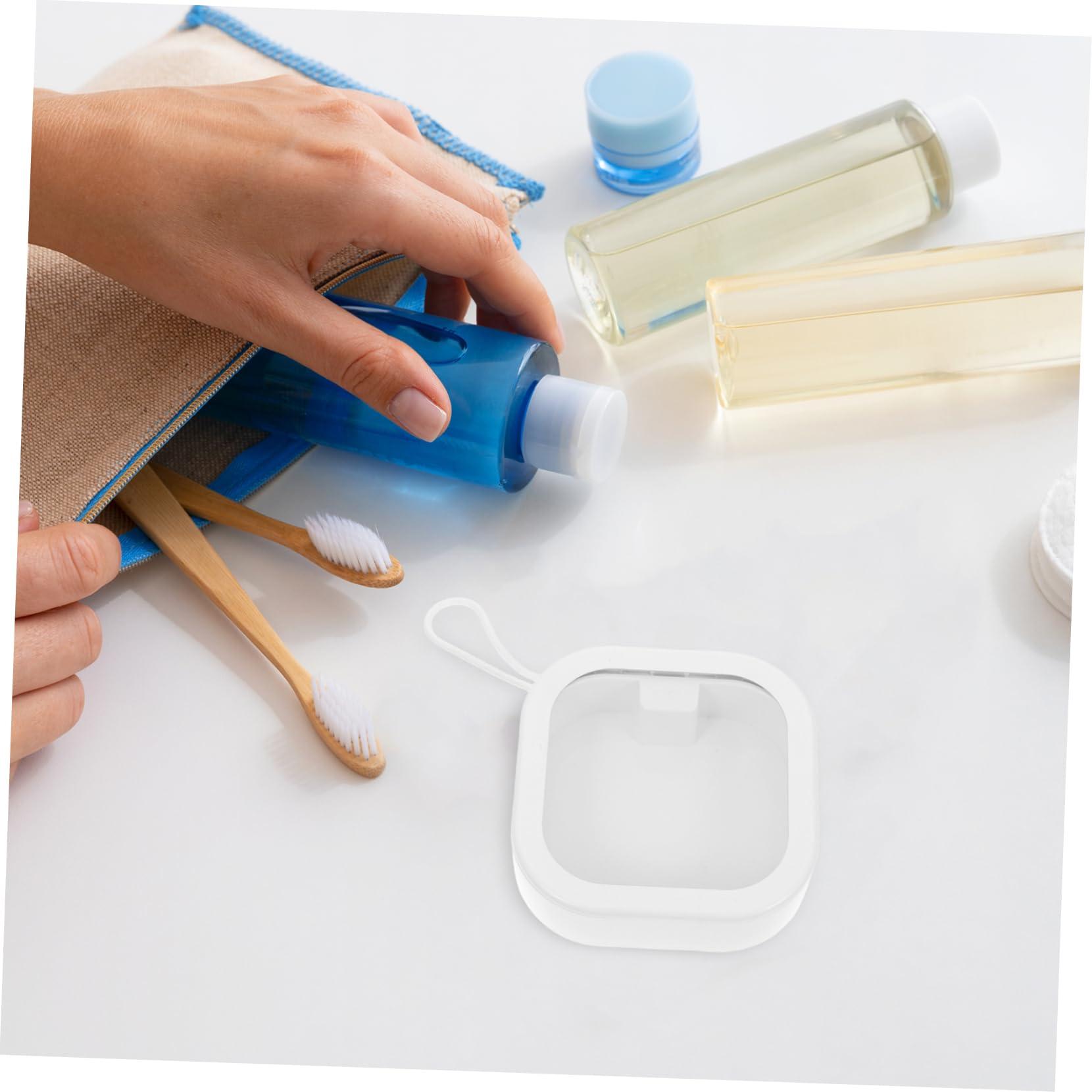 DECHOUS 5 Set Di Organizer Portatile Per Fiocchi Per Elegante Scatola Portaoggetti Per Accessori Con Clip 2 Pezzi X 5