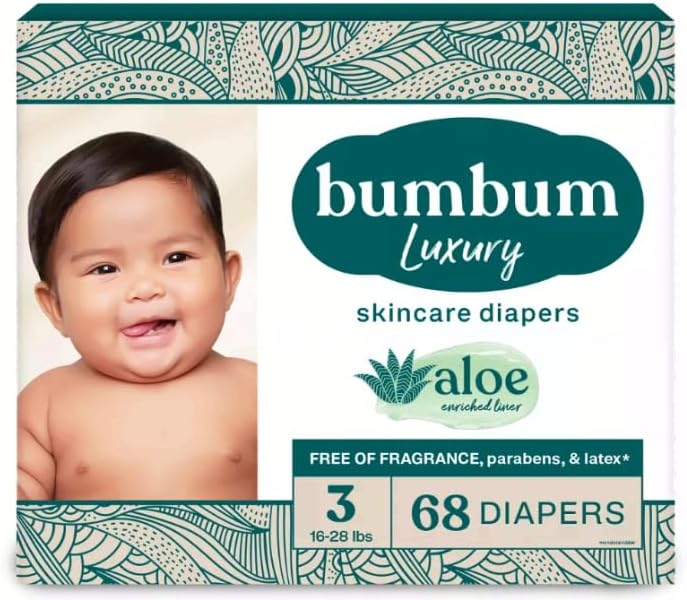 Bum-Bum Luxury Fragrance-Free Disposable Diapers - (Select Size and Count) (Size-1)