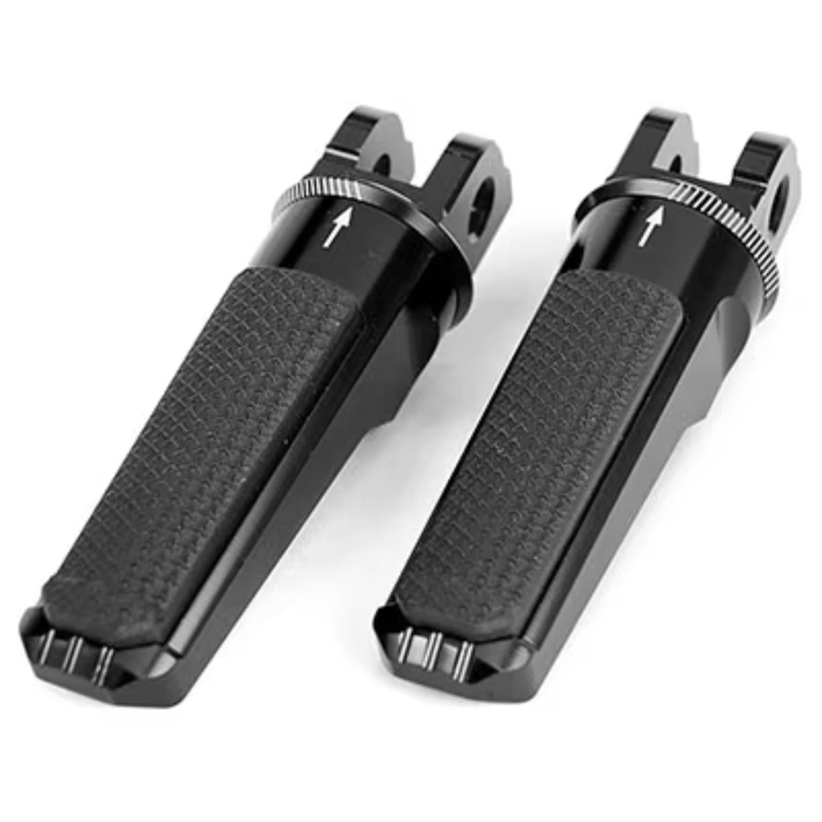 Motorrad Fußstützen Kompatibel Mit Für S1000R 2014–2019 Für S1000RR 2009–2019 Für Motorrad CNC Fußrasten Fußstütze Vorderfahrerpedal(Black)