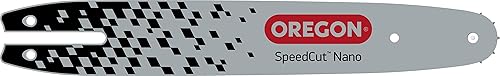Miniatura 1 de Oregon Barra guía SpeedCut Nano 124TXLNA074 de 12 pulgadas, paso de perfil bajo de 0.325 pulgadas, calibre .043