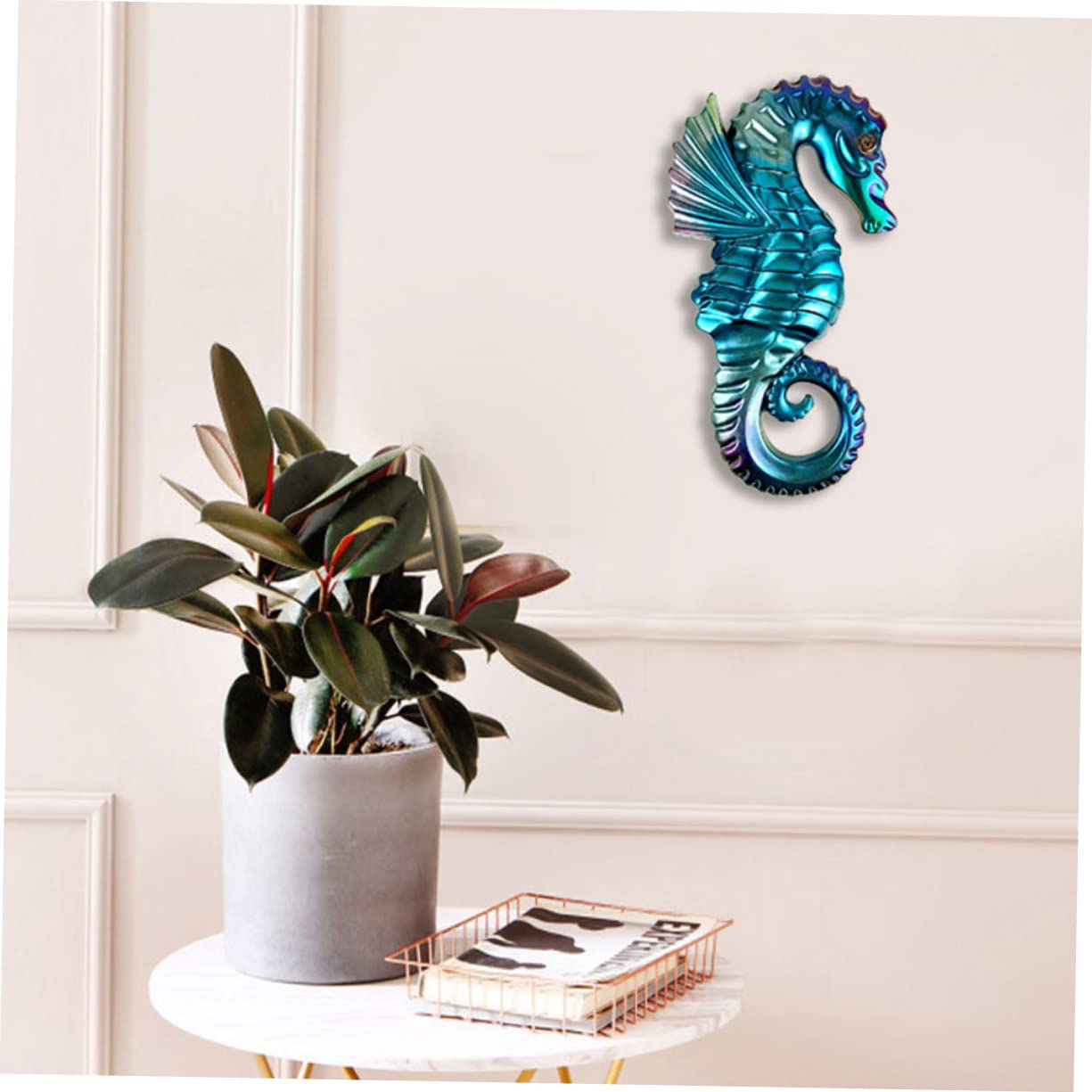 VILLCASE 5 Pièces Moule de décoration Hippocampe moules à gâteau emporte-pièces en pâte polymère étain Decoration Mural décoration Mural Moule en Silicone Bricolage Fournitures de Bricolage