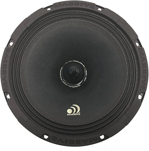 Massive Audio M8 8 pulgadas 280 vatios, 8 Ohm Pro Audio Altavoz de rango medio para coches, escenarios y aplicaciones de DJ. Se vende