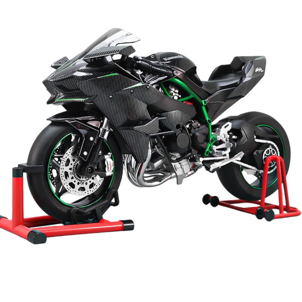 JoFist 1/6 Scale Alloy Dynamic Bike Model with Ignition System & Smoke Function Simulation Bike Bike Bike Model Enthusiast Gift (A) : Toys & Games