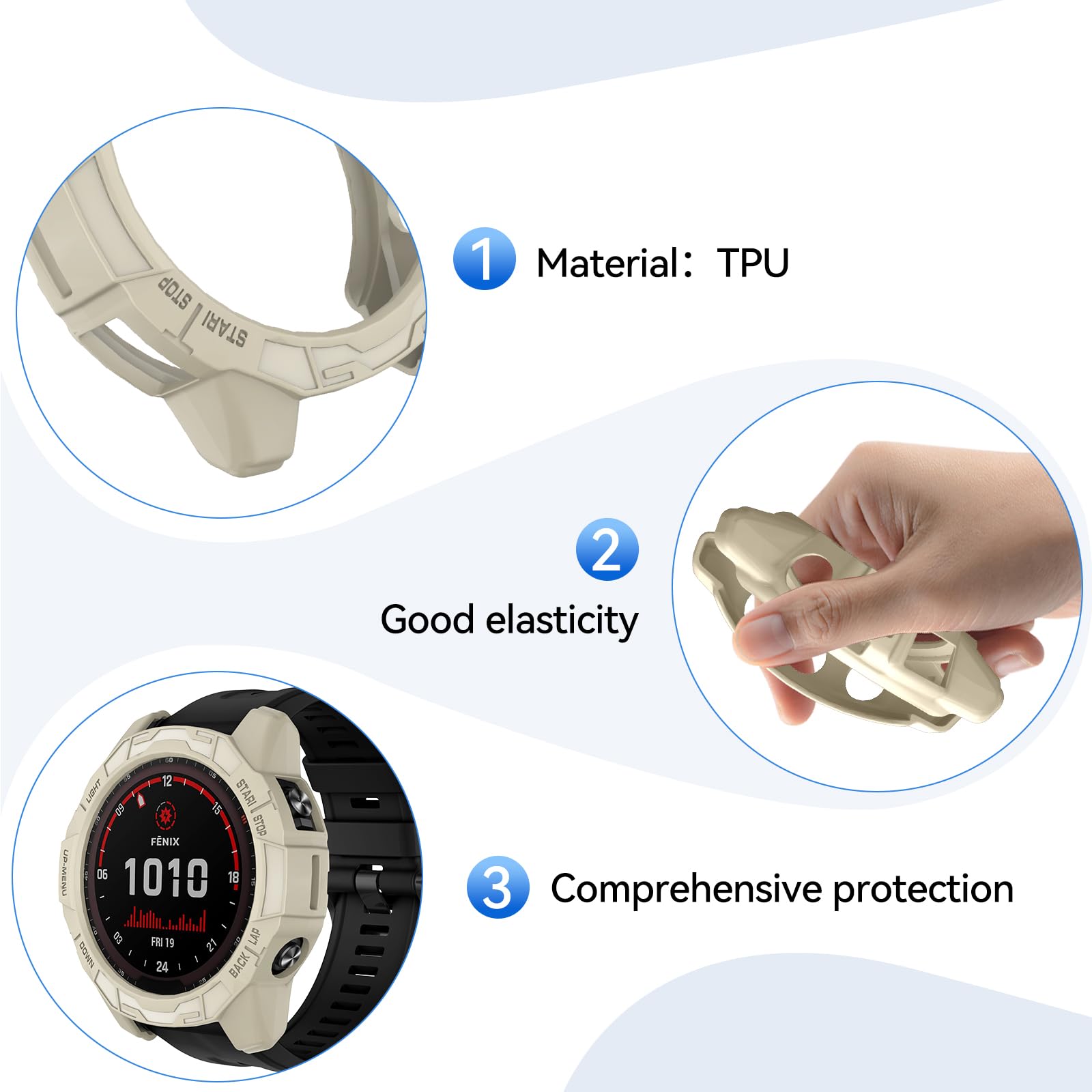 Armband Für Garmin Fenix 7 Silikon, 22mm Uhr Ersatzarmband Für Fenix 7