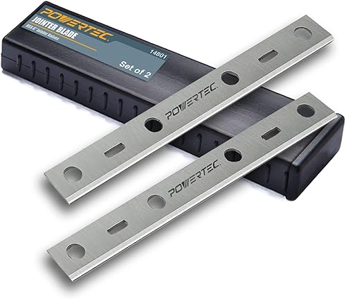 POWERTEC Cuchillas de ensambladora de 6 pulgadas para Delta 37-070, JT-160, repuesto para cuchillos de ensamblador 37-072, 37-372, juego de 2 (14801)
