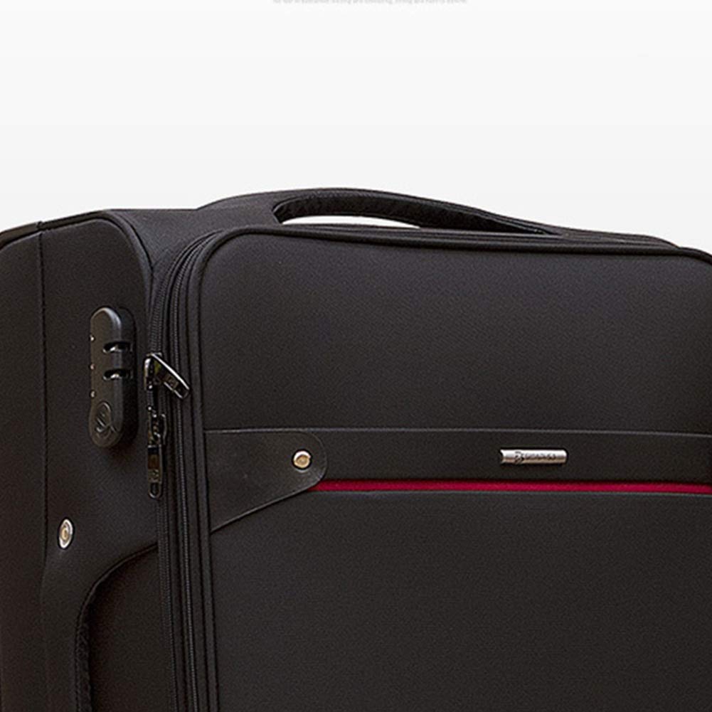 ADITAM ZHANGQIANG Valigia Trolley Trolley da Viaggio Approvato per Cabina Leggera con Ruote Bagaglio a Mano, Nero/Marrone/Viola (Color : Purple, Size : 42 * 23 * 61cm(24)) Double The Comfort