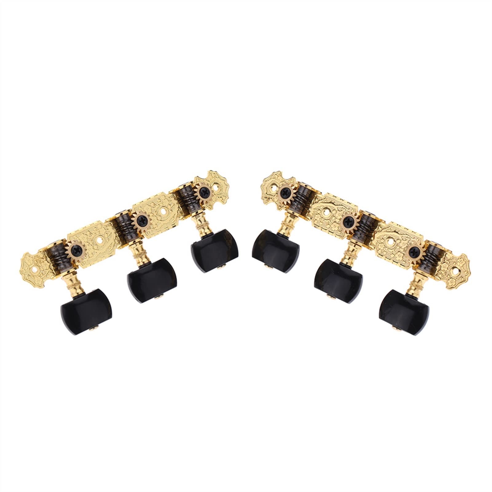 FLFL Gitarren-Mechaniken 1 Paar Vergoldet 3 Maschinenkopf Klassische Gitarrenstring-Tuning-Tasten PEGs