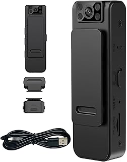 DUOPAI 2023 New HD 1080P Noise Reduction Camera, Body Cameras with Audio and Video Recording, Rotatable Lens Camera, Mini Portable Back Clip Camera, Wearable Video Recorder