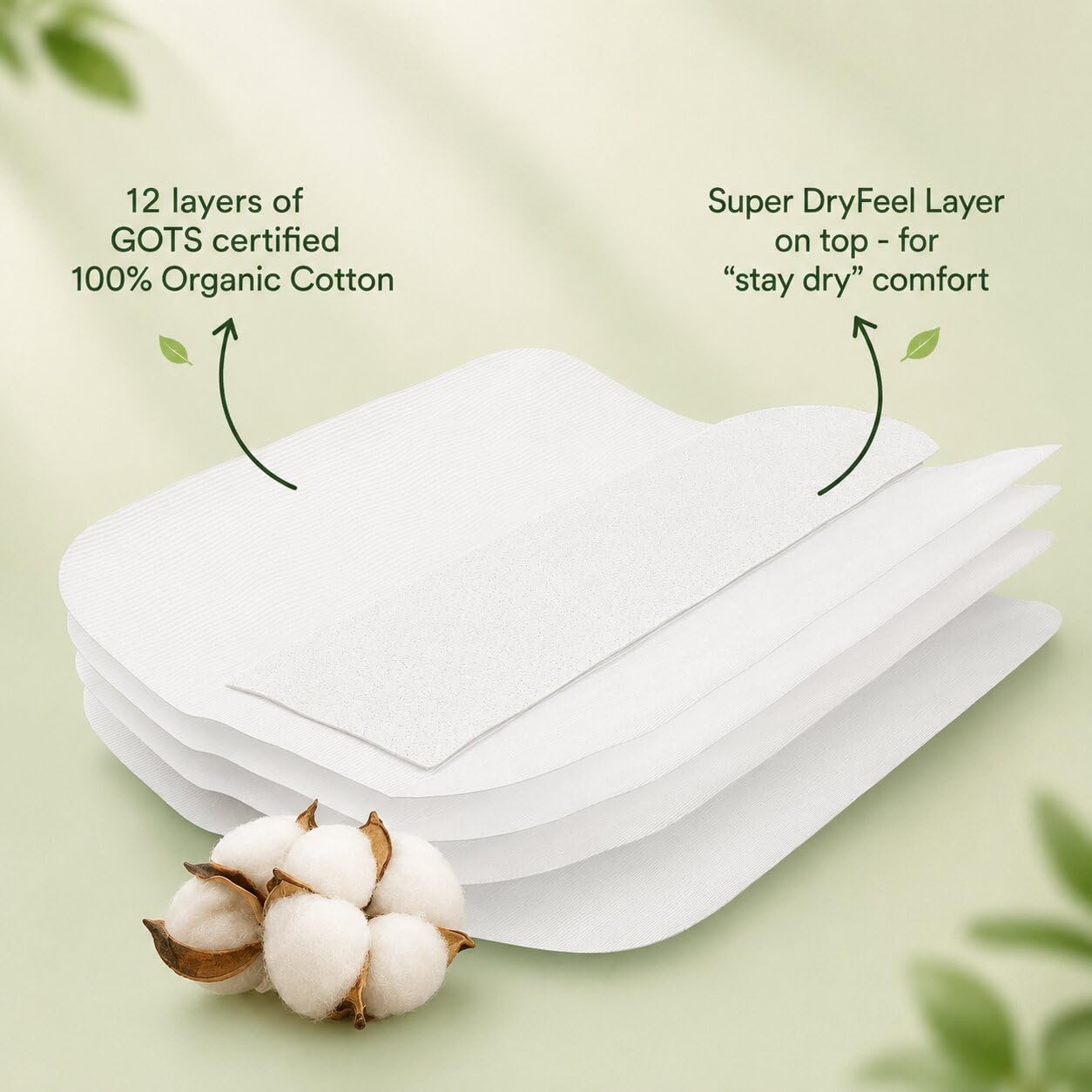SuperBottoms Dry Feel Magic Pad set of 2 - Cloth diaper soakers/inserts for SuperBottoms Freesize UNO cloth diaper 1