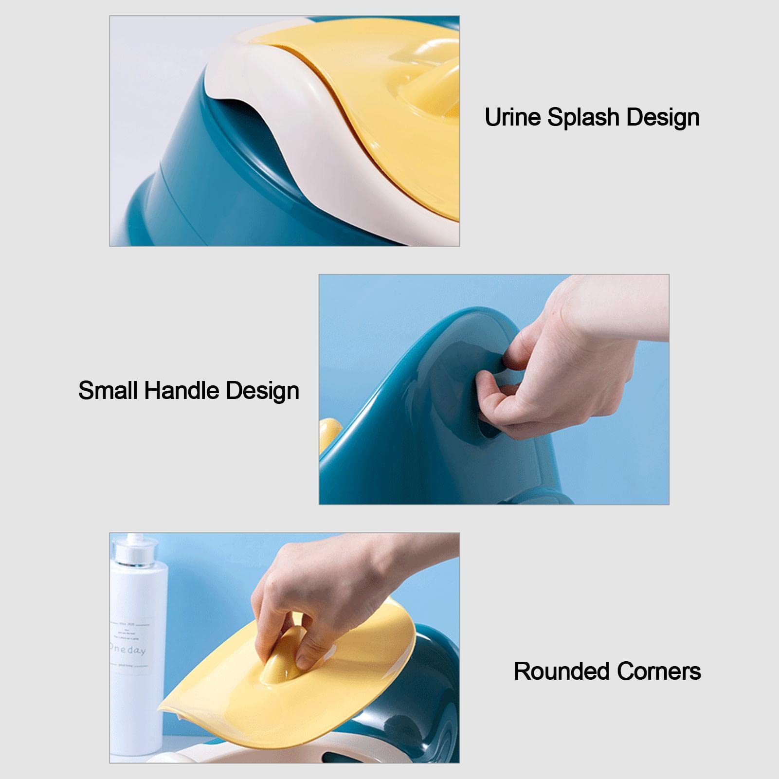 Silla orinal infantil Entrenador Infantil Portátil Y Accesorios | Viaje Asiento de entrenamiento antideslizante, con protección antiderrames, fácil limpieza, ligero, para viajes y hogar,