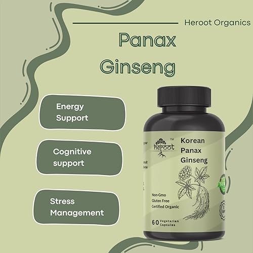Miniatura 6 de Panax - Cápsula de ginseng de 500 mg por porción de energía, sirve para el estado de ánimo, la función cognitiva y el apoyo energético, sin OMG