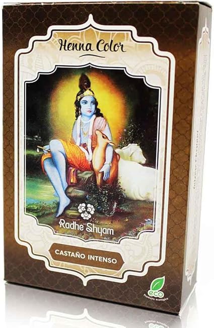 Henna Radhe Shyam Castaño Intenso en Polvo