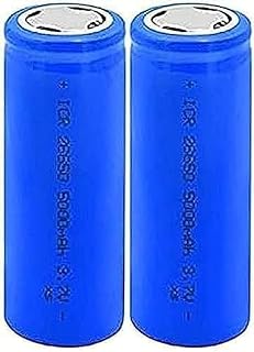 Rechargeable Batteries 3 7V 26650 5000Mah Li Ion Batteries 2 Pieces