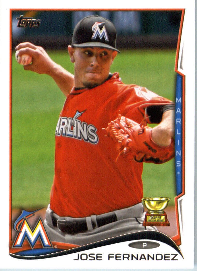 2014 Topps Baseball Card # 660 Jose Fernandez - Miami Marlins at
