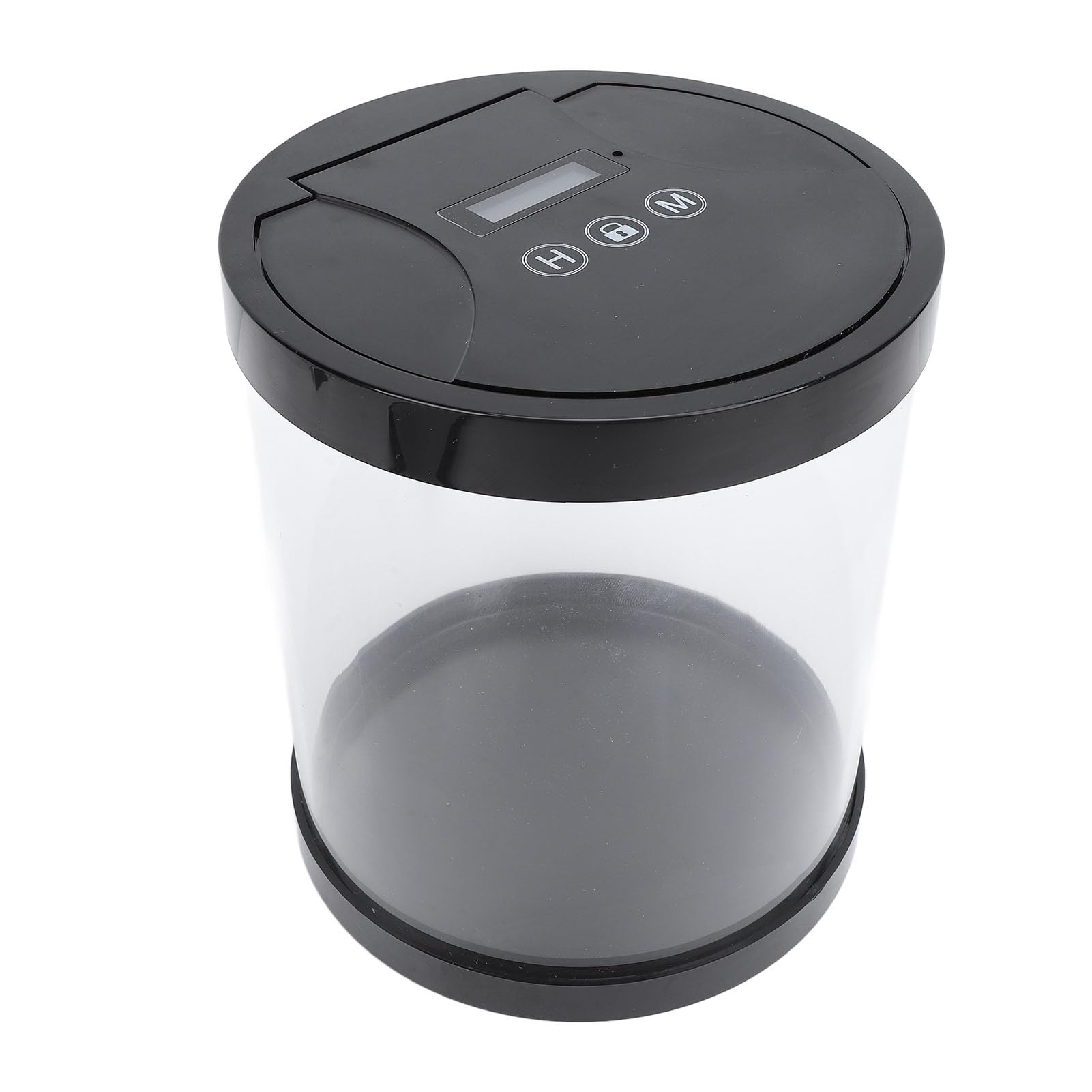 CHICIRIS Cassetta di Sicurezza Temporizzata Contenitore Elettronico Multiuso per L'archiviazione di Telefoni, Chiavi e Gioielli a Casa, in Ufficio o a Scuola, in Plastica, 5,7x6,5 Pollici (BLACK)