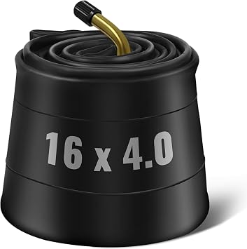 16 x 4.0 Inner Tube with Schrader Valve - Ideal for Kids Electric Bike with 16 Inch Fat Tires - Butyl Rubber Durable & Reliable Performance