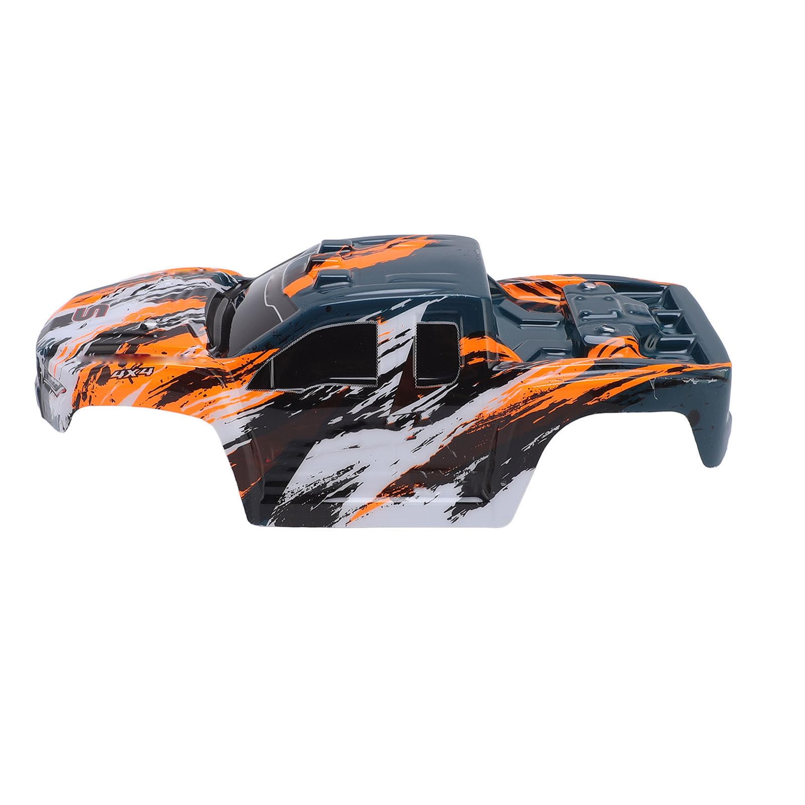 Drfeify RC Car Body Shell, Deformation Proof Lightweight Sporty Look PVC Replacement Shell, for Remote Control Car Spare Parts (Orange)