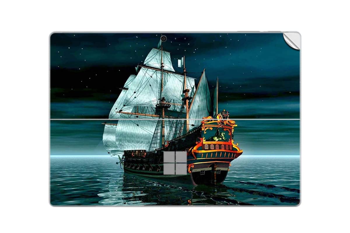 GADGETS WRAP Printed Vinyl Top Only Skin Sticker Decal for Microsoft Surface Pro 4 - Golden CRUSER Ship