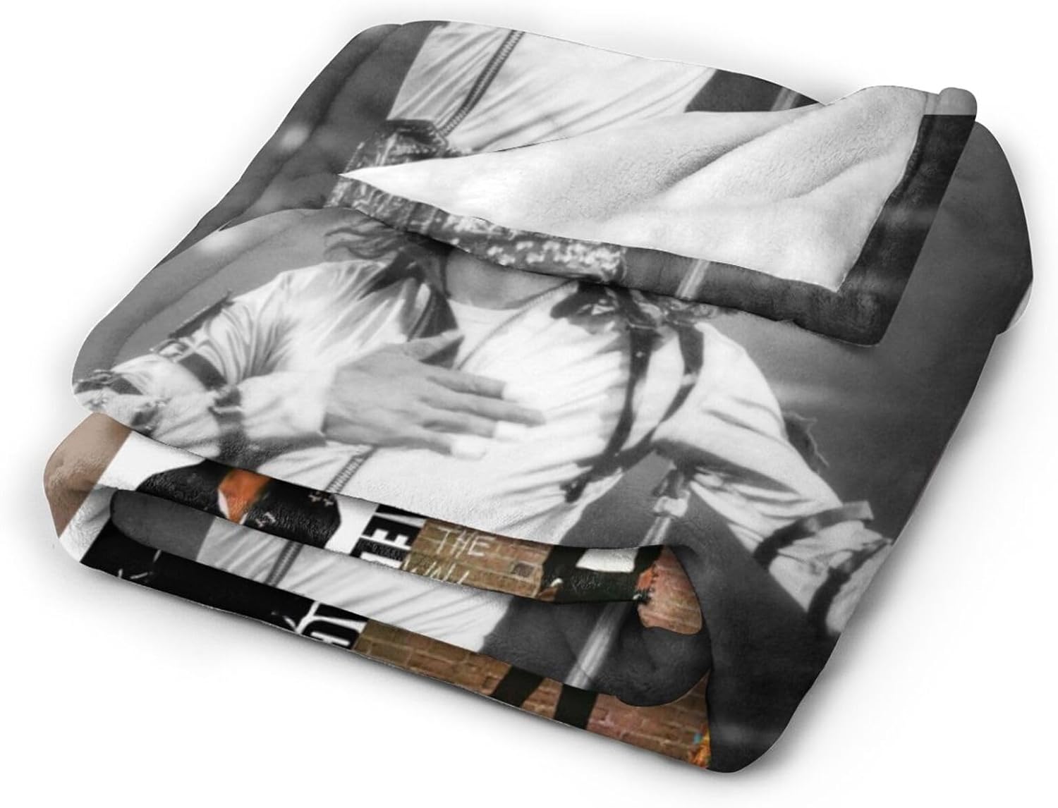 Soft Flannel Throw Blanket 50'' x 60'' for Couch Bed Sofa, Lightweight and Cozy, Thoughtful Gift