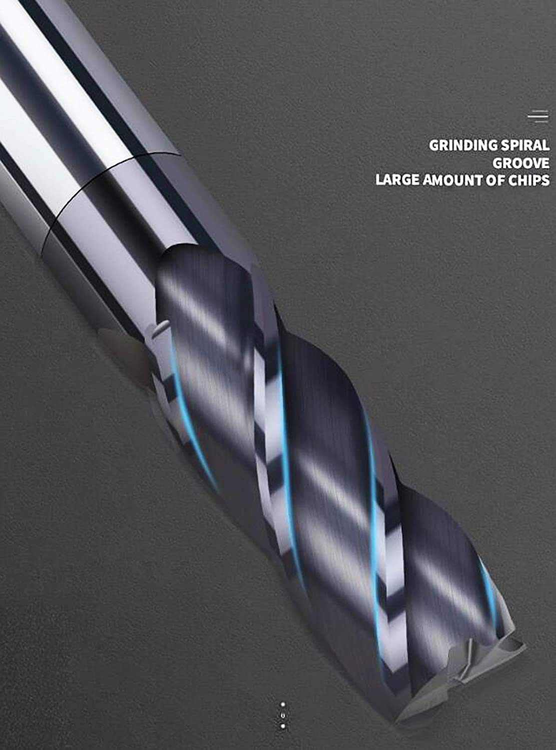 8 Stück HSS CNC Schaftfräser Drehmaschine Set 2-12 mm, 4 Flöte Hartmetall Spiralfräser Fräser Drehbohrwerkzeug,Drill End Mill 2/3/4/5/6/8/10/12 mm.