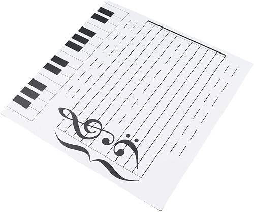 Miniatura 4 de Pizarra magnética de borrado en seco para leer notas Borad pequeña pizarra blanca de borrado en seco para profesores de música, profesores, piano y
