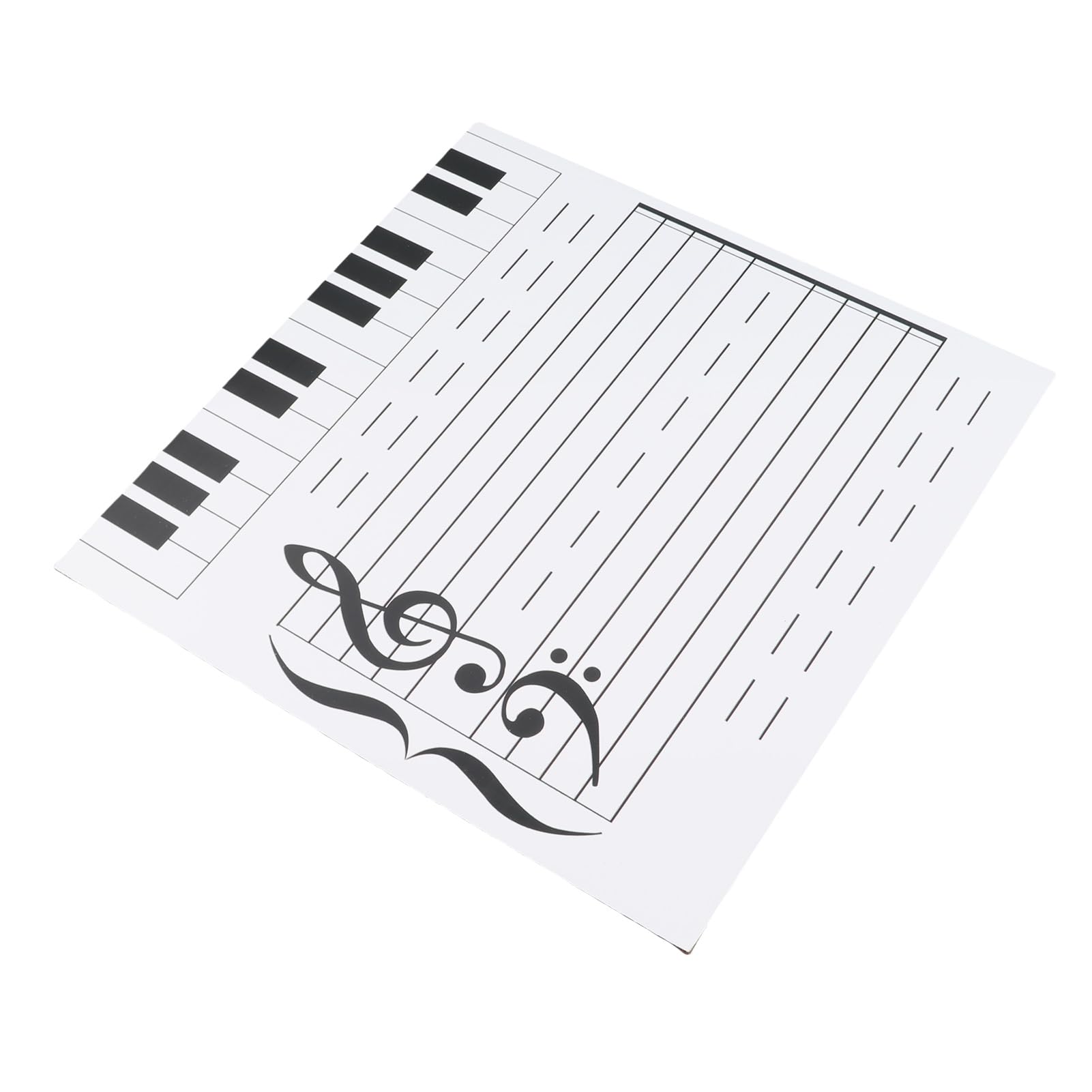 Magnetische, Trocken Abwischbare Tafel – Doppelseitiges Musiknoten-Lehrmittel für das Klassenzimmer, für Musiklehrer, Inklusive 70 Magneten und Marker