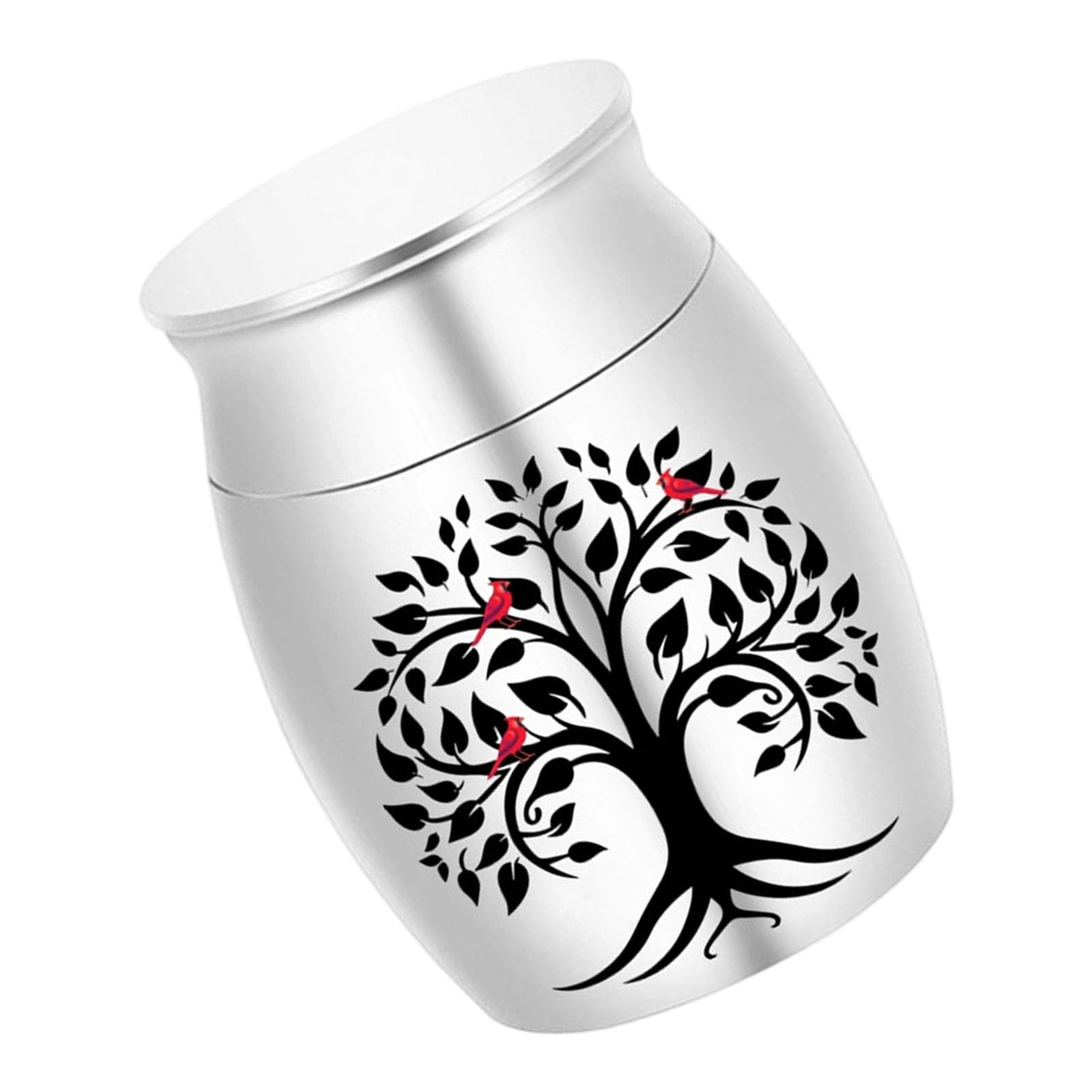 Buxuaaaa Aluminum Alloy Pet Debris Artifact Jar Safe Ending Cenotaph Display for Dear Partner Decorative Pet Cremation Container