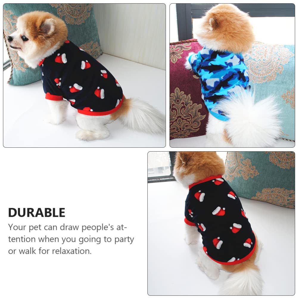 POPETPOP 7pezzi Coutume Autunnale e Invernale per Cani di Abbigliamento per Animali Domestici Vestiti Caldi e Comodi per Cani Leggero e Confortevole Accessorio Fotografico Riutilizzabile