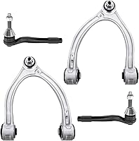 Vista 225 de Detroit Axle - 4 brazos de control de extremo delantero para Nissan Frontier Xterra 2000-2004 Brazos de control inferior y superior con rótulas