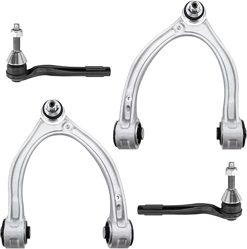 Miniatura 138 de Detroit Axle - Kit de 4 brazos de control delanteros para Chrysler 300 Dodge Challenger Charger Magnum, 2 brazos de control delantero inferiores con