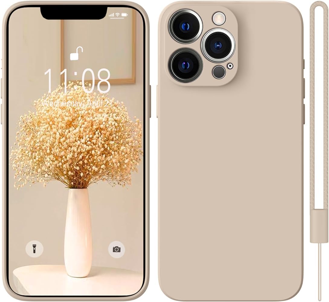 KPPIT for iPhone 13 Pro Max Case Silicone 6.7 inch, Microfiber Lining iPhone for 13 Pro Max Protective Case slim