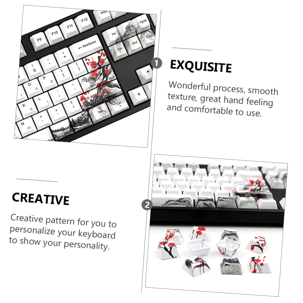 Keycap Meccanici Decorativi 128 Pezzi Pbt Profilo Originale