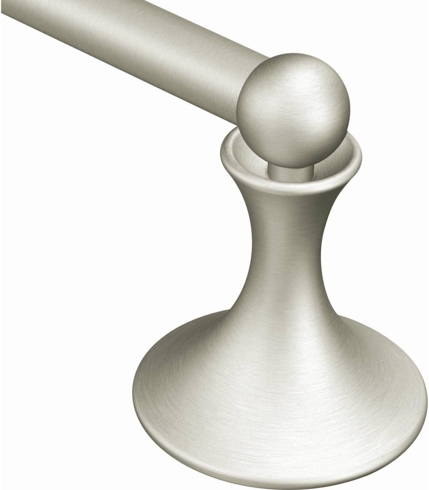 Moen DN7724BN Lounge 24-Inch Single Towel Bar, Brushed Nickel